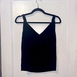 & other stories small black tank with ties at straps